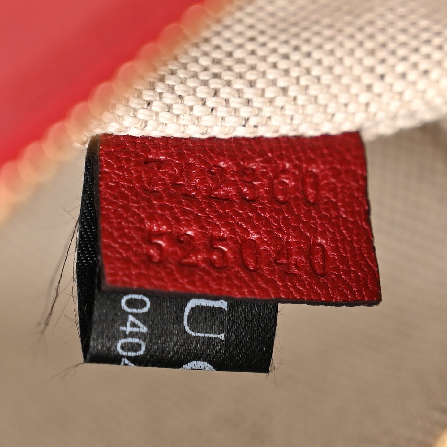 Sakai Be Green Calfskin Diagonal Stitched Small Blondie Shoulder Bag Rosso