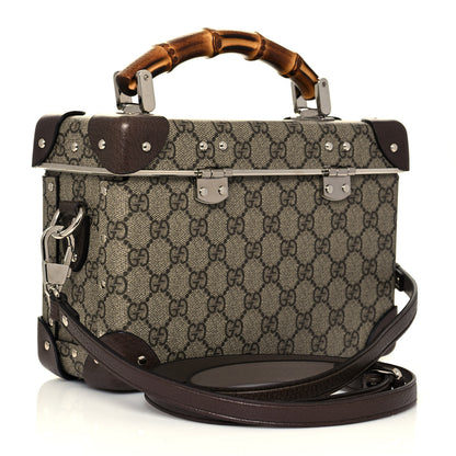 Gucci GG Supreme Monogram Globe-Trotter Beauty Case Brown 3 of 13