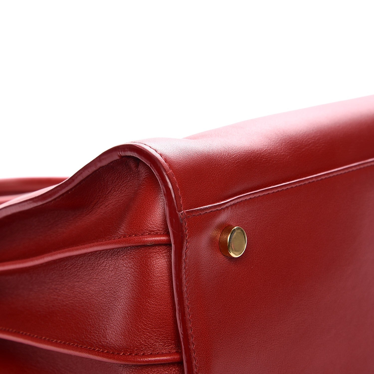 Saint Laurent Grained Calfskin Small Sac De Jour Lipstick Red 11 of 12