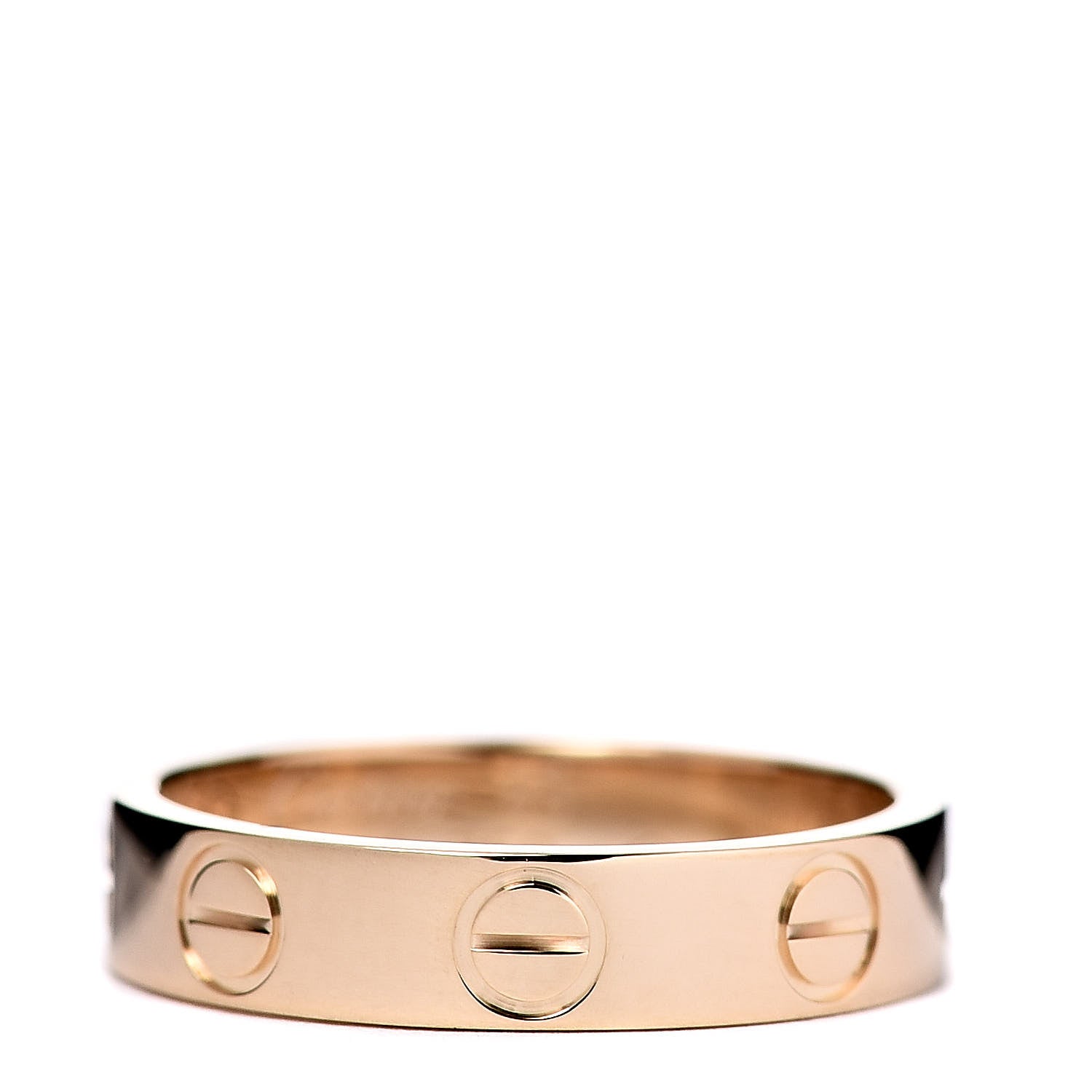 Cartier 18K Yellow Gold 3.5mm LOVE Wedding Band Ring 45 3.25 3 of 5