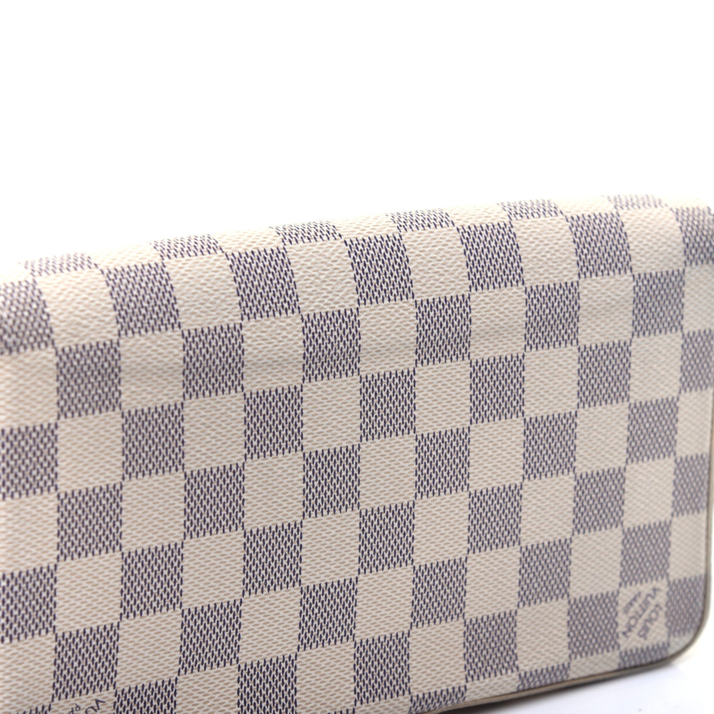 Damier Azur Pochette Felicie Chain Wallet Rose Ballerine