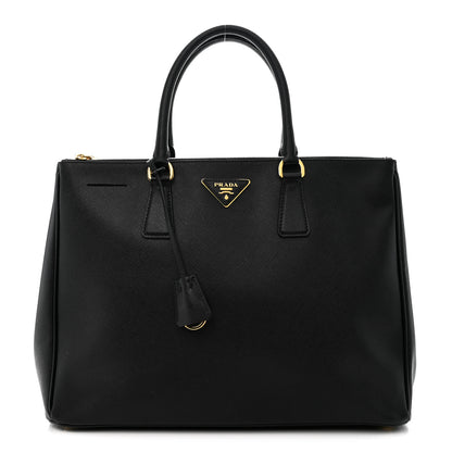 Prada Saffiano Large Galleria Double Zip Tote Black 1 of 14