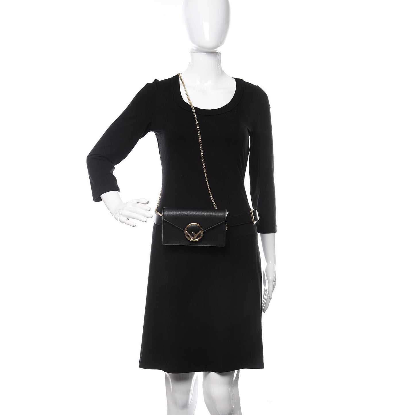 Vitello Cruise F is Fendi Envelope Belt Bag Black