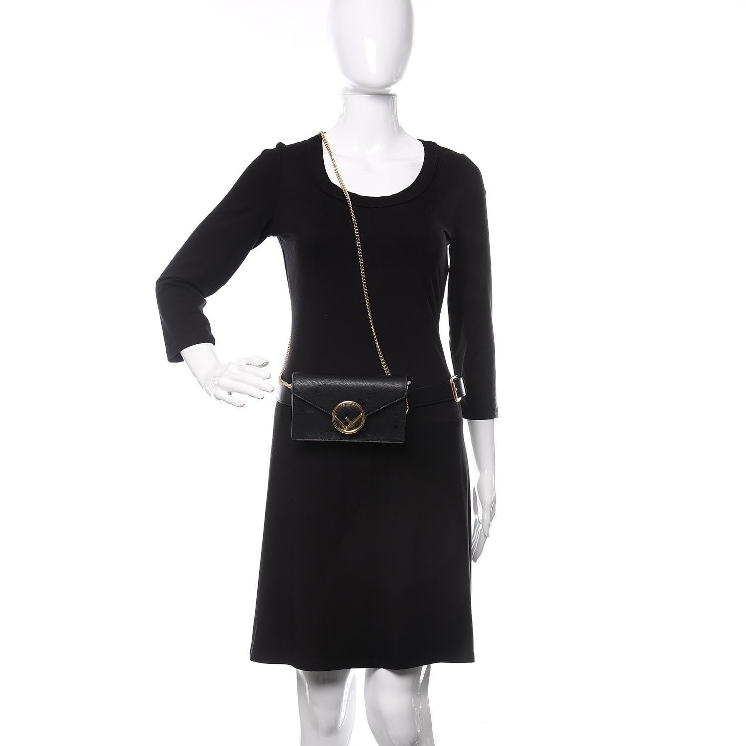 Fendi Vitello Cruise F is Fendi Envelope Belt Bag Black 2 of 11