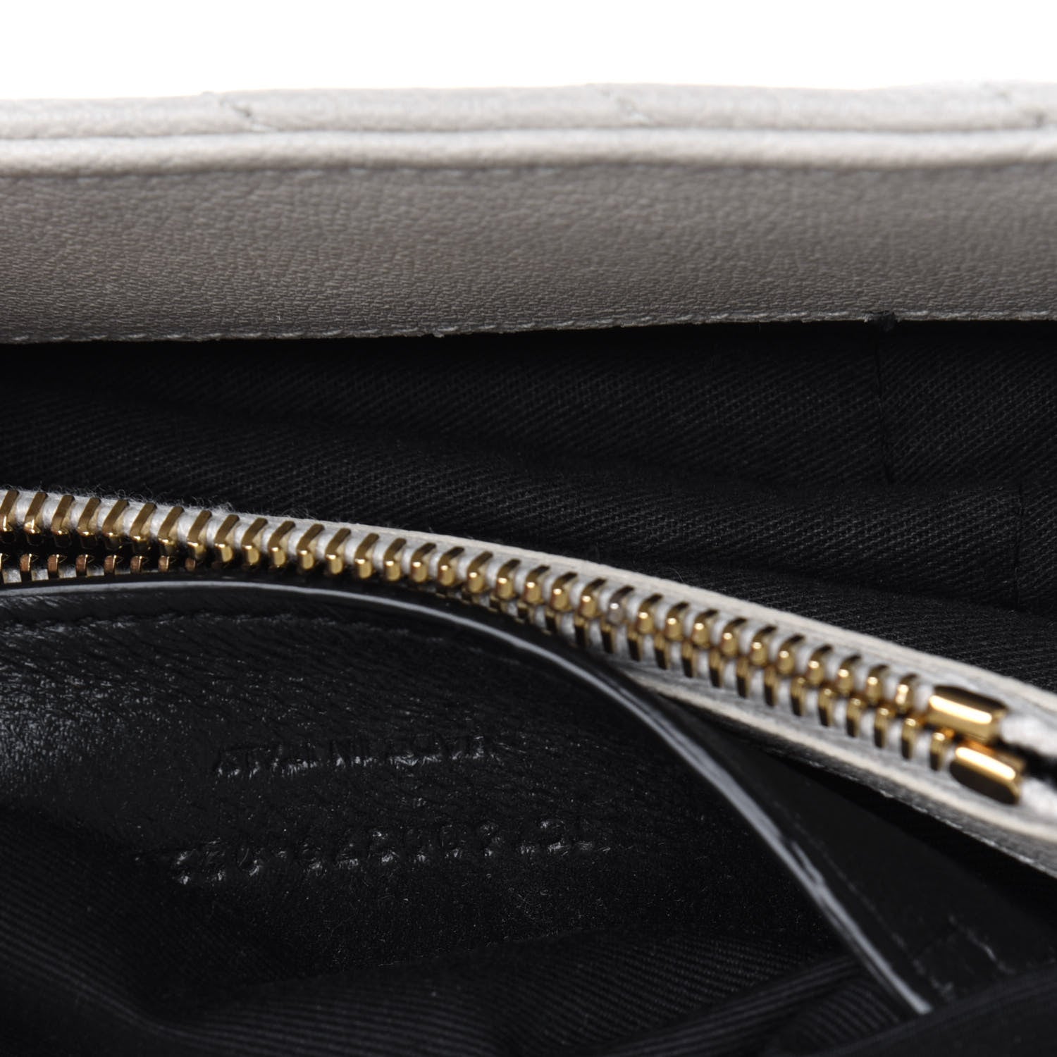 Saint Laurent Sheepskin Matelasse Chevron Monogram Medium College Bag Crema Soft 9 of 23
