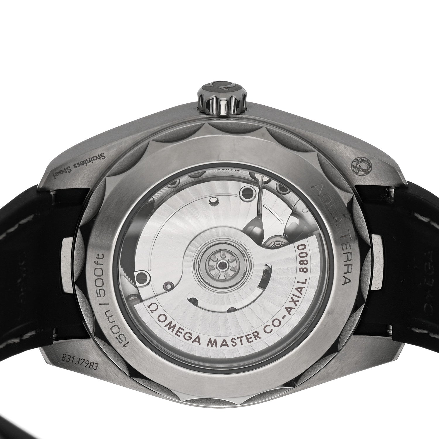 Omega Stainless Steel Calfskin 38mm Seamaster Aqua Terra Master Co-Axial Chronometer Automatic Watch Black 220.12.38.20.01.001 4 of 5