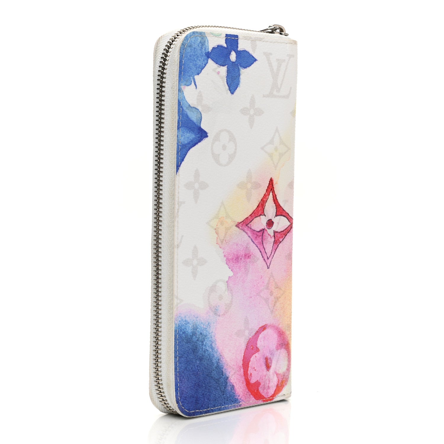 Louis Vuitton Monogram Watercolor Vertical Zippy Wallet 4 of 10