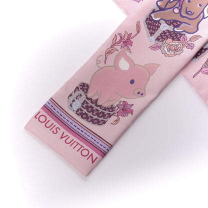 Louis Vuitton Silk Monogram Superstition Bandeau Light Pink 2 of 4