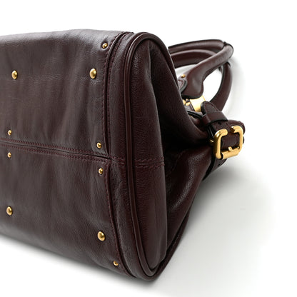 Chloe Calfskin Medium Paddington Satchel Grenat 9 of 9