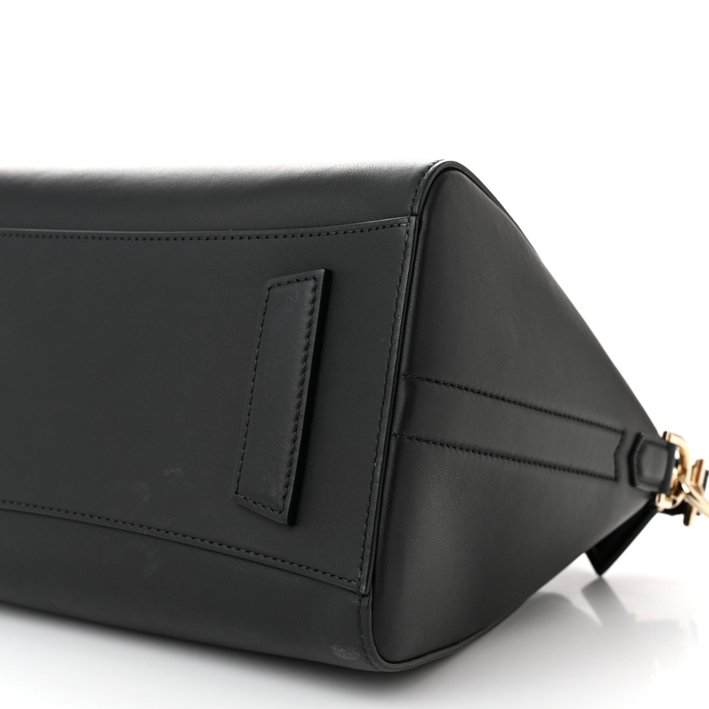 Calfskin Triangle Studded Small Antigona Black