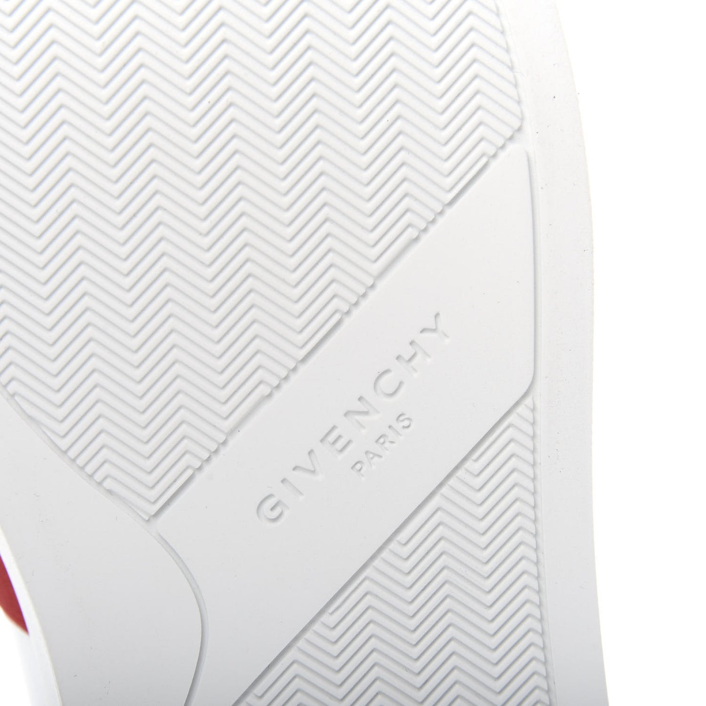 Calfskin Band Logo Urban Street Sneakers 39 White Red