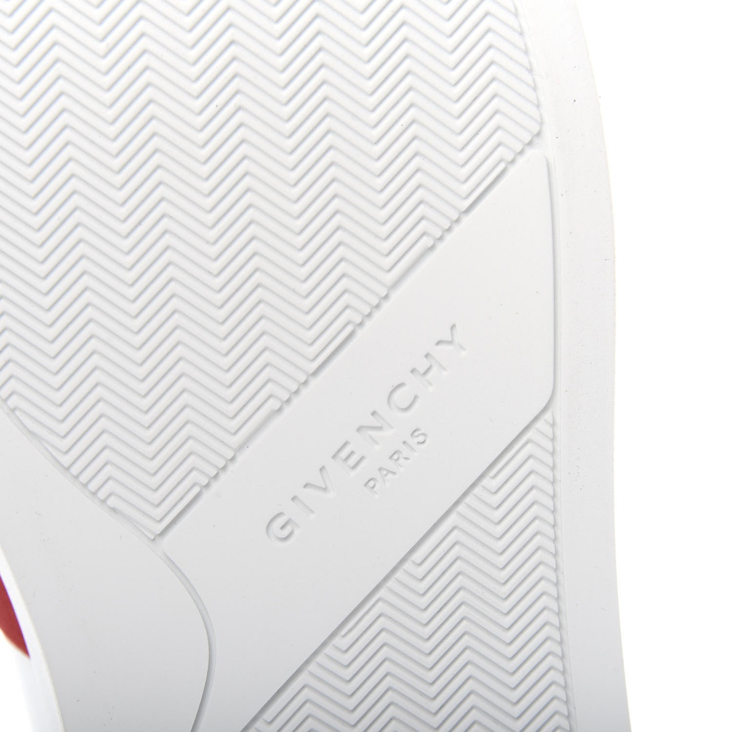 Givenchy Calfskin Band Logo Urban Street Sneakers 39 White Red 9 of 11