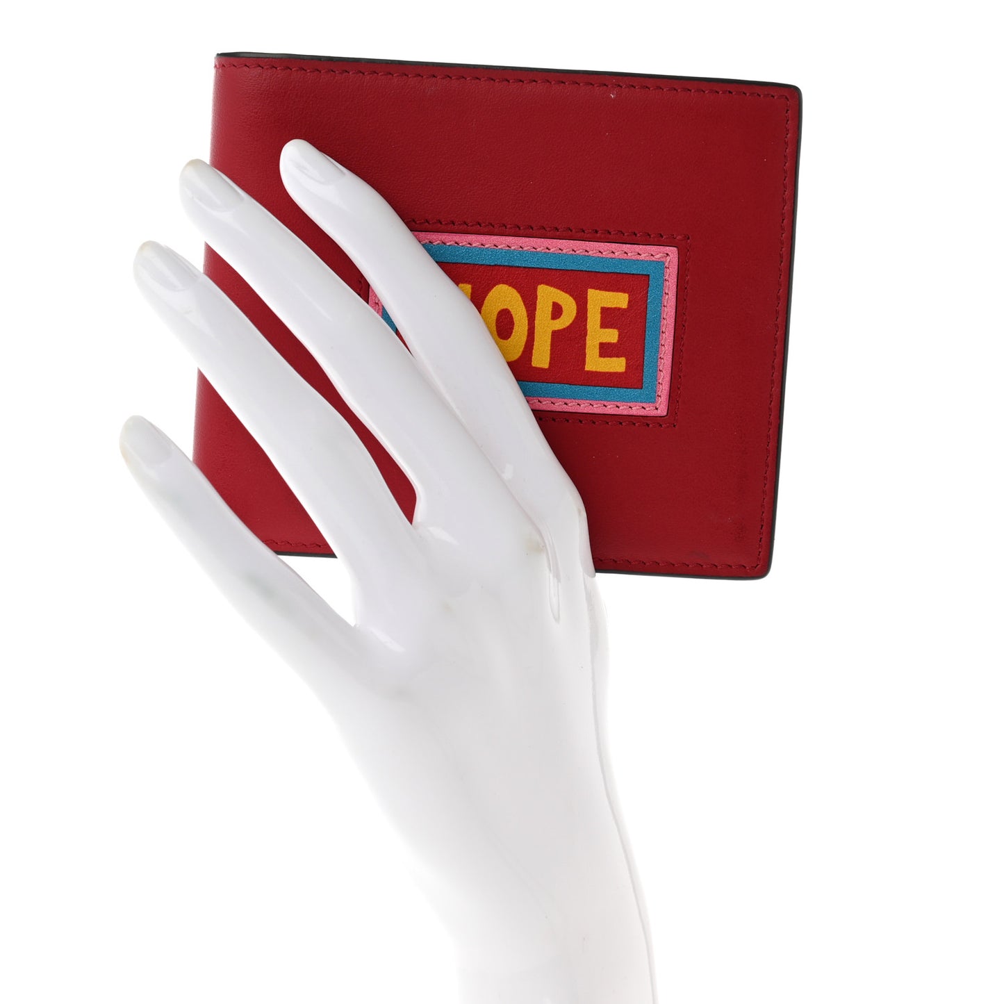 Vitello Century Vocabulary Hope Bi-Fold Wallet Fragola Multicolor