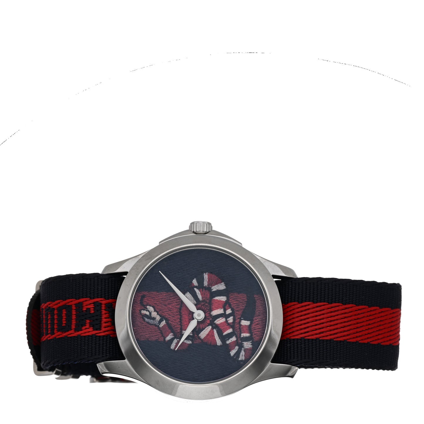 Stainless Steel Nylon 38mm Le Marche Des Merveilles Snake Quartz Watch Navy
