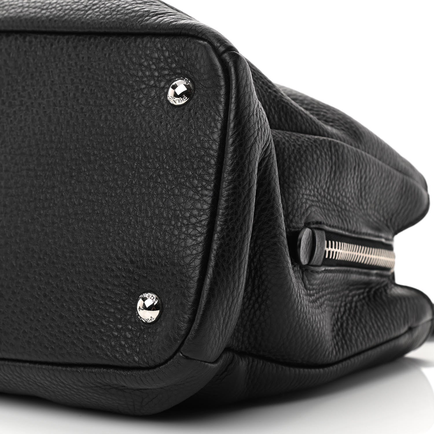Prada Vitello Daino Tote Black 13 of 14