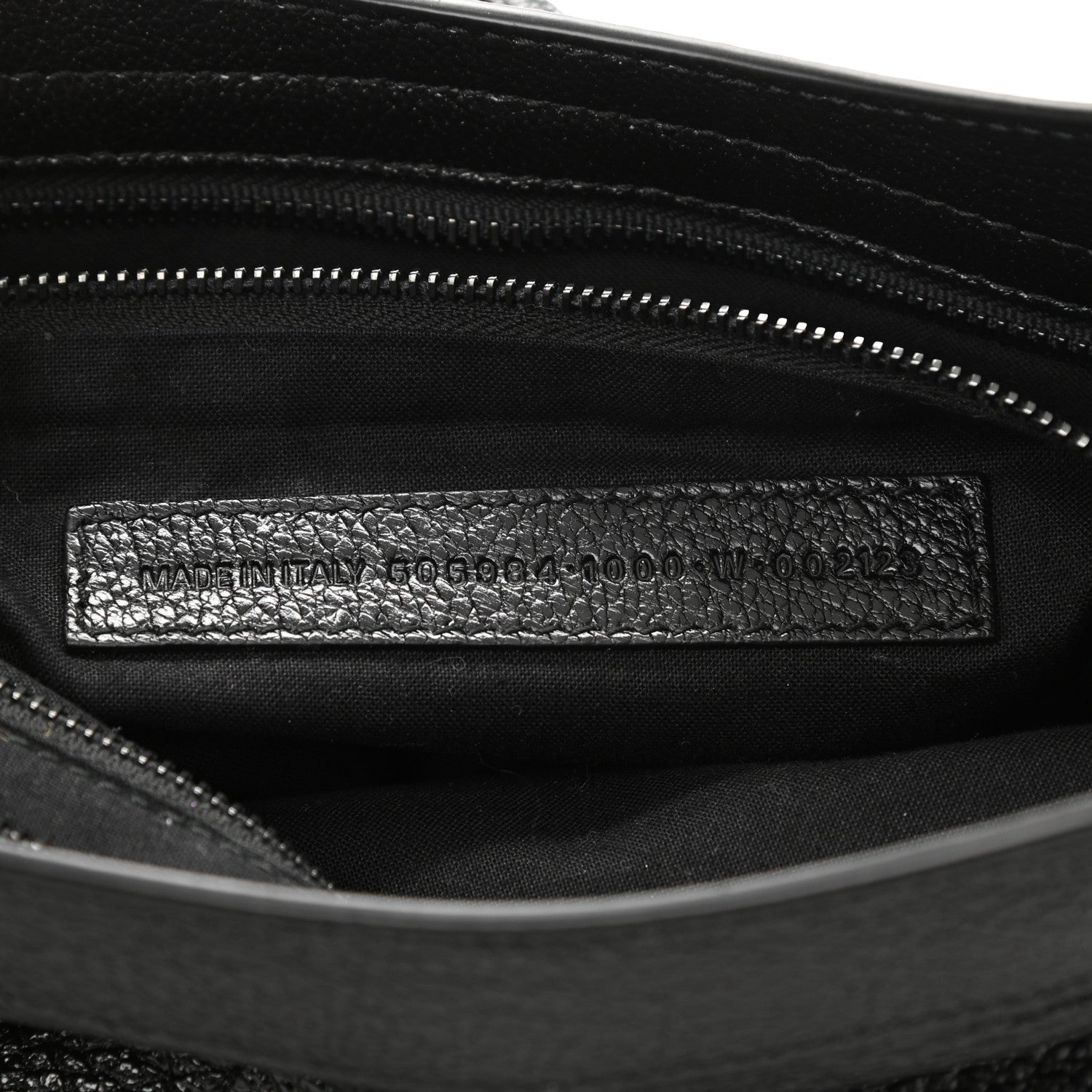 Balenciaga Shiny Grained Goatskin Black Metallic Edge City Black 7 of 8