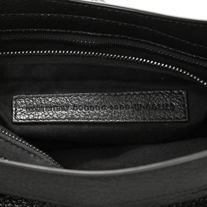 Balenciaga Shiny Grained Goatskin Black Metallic Edge City Black 7 of 8