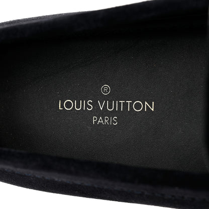 Louis Vuitton Suede Racetrack Moccasin Loafers 9 Marine 6 of 9