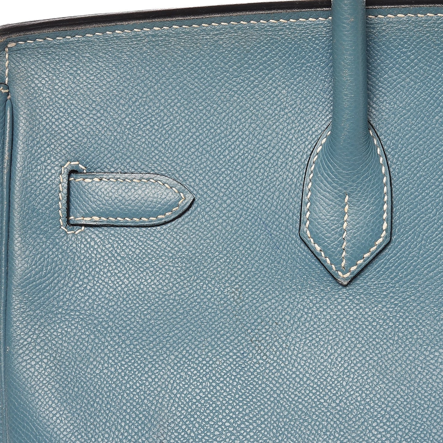 Epsom Birkin 35 Blue Jean