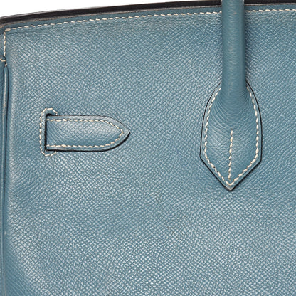 Hermes Epsom Birkin 35 Blue Jean 33 of 43