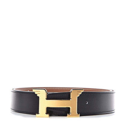 Hermes Box Togo 32mm Pegase H Belt 90 Black Gold 1 of 7