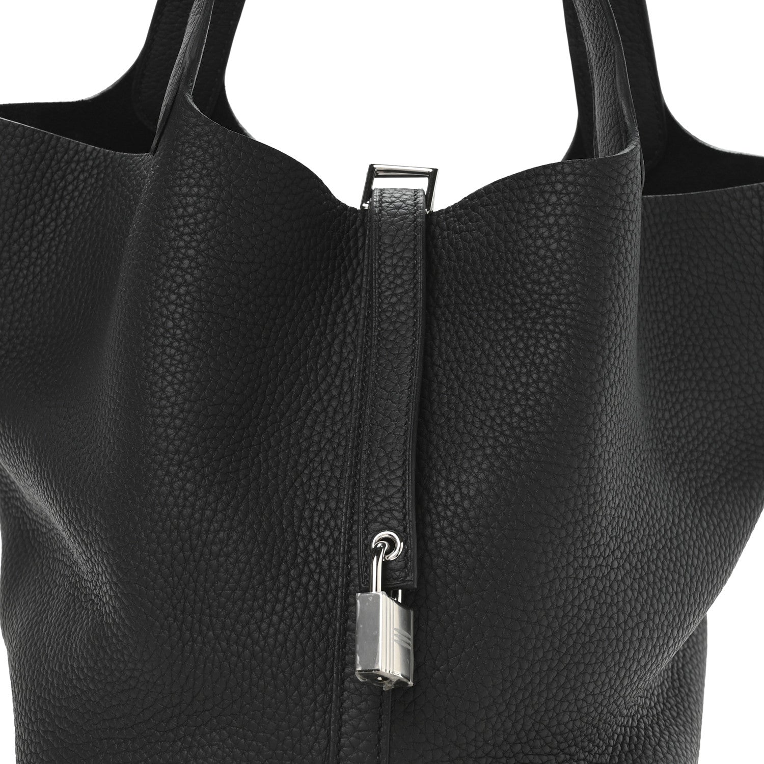 Hermes Taurillon Clemence Picotin Lock 22 MM Black 8 of 10