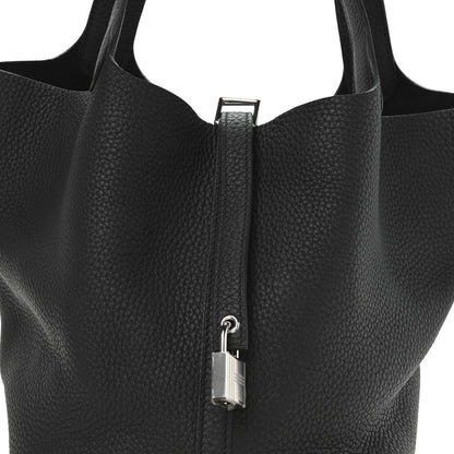 Hermes Taurillon Clemence Picotin Lock 22 MM Black 8 of 10