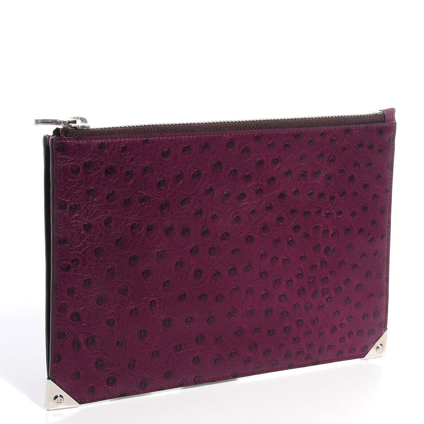 Soft Drape Calf Prisma Flat Pouch Purple