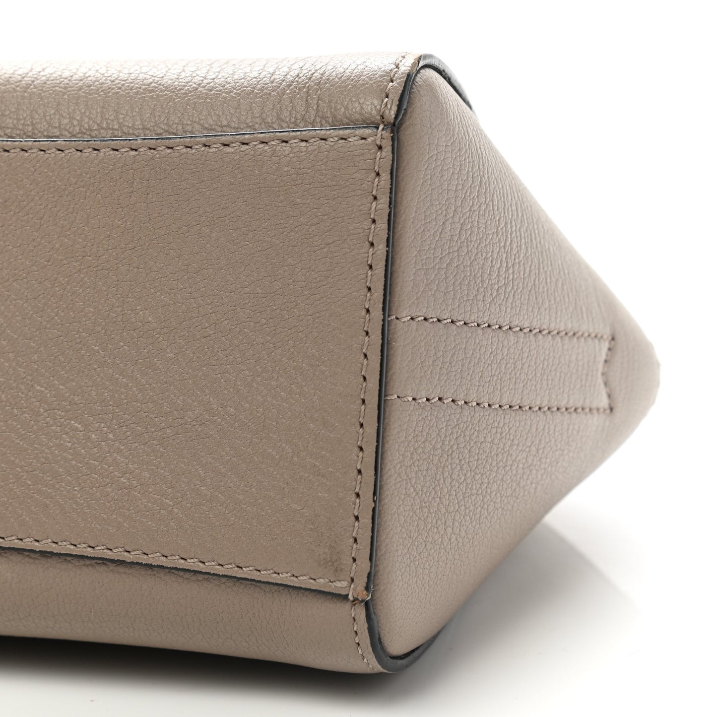 Sugar Goatskin Small Antigona Beauty Wristlet Mastic