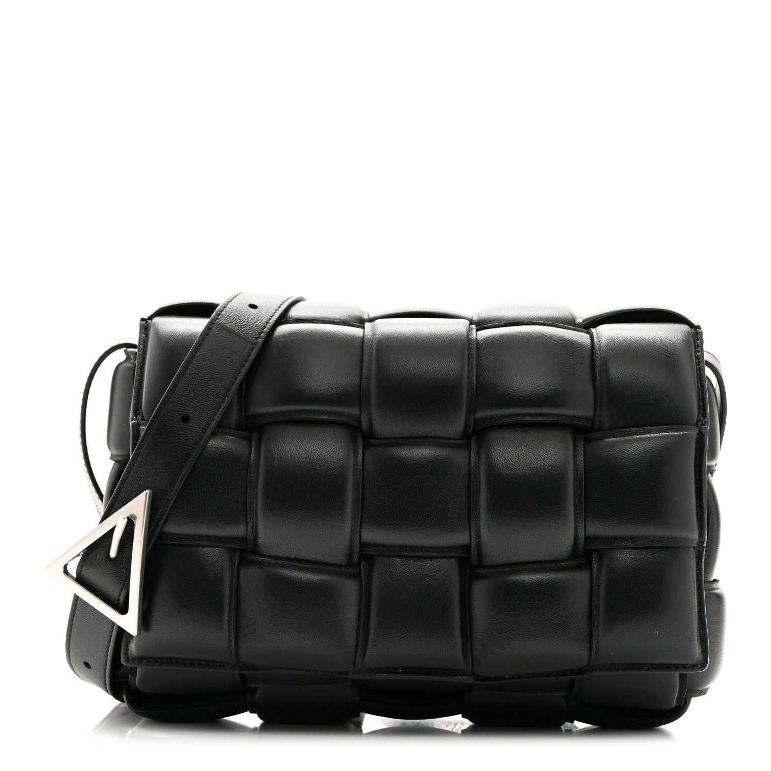 Bottega Veneta Nappa Maxi Intreccio Padded Cassette Crossbody Bag Black 1 of 9