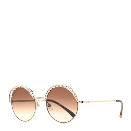 Chanel Pearl Round Sunglasses 4234-H Light Brown 1 of 7