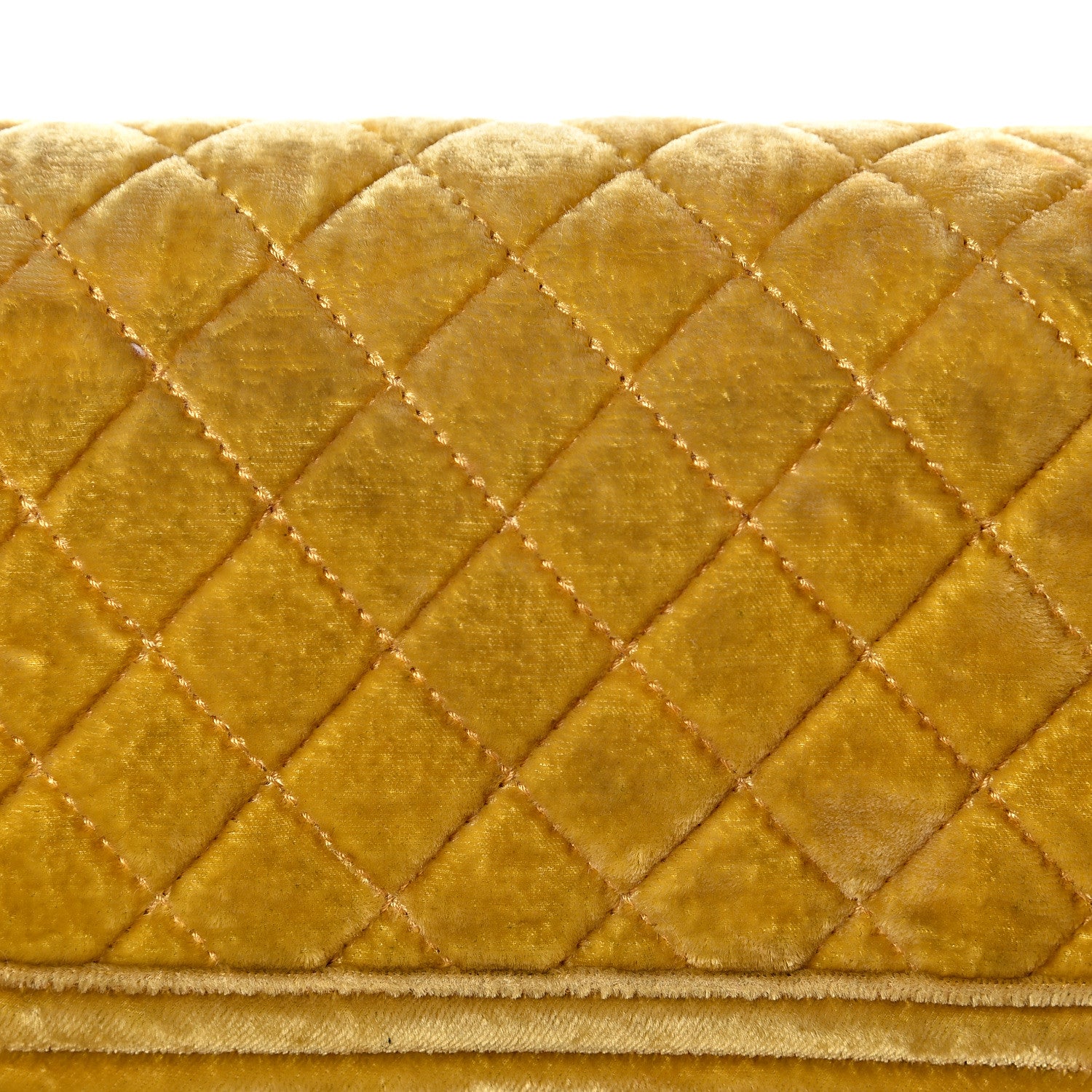 Chanel Velvet Quilted Small Boy Flap Yellow 14 of 17
