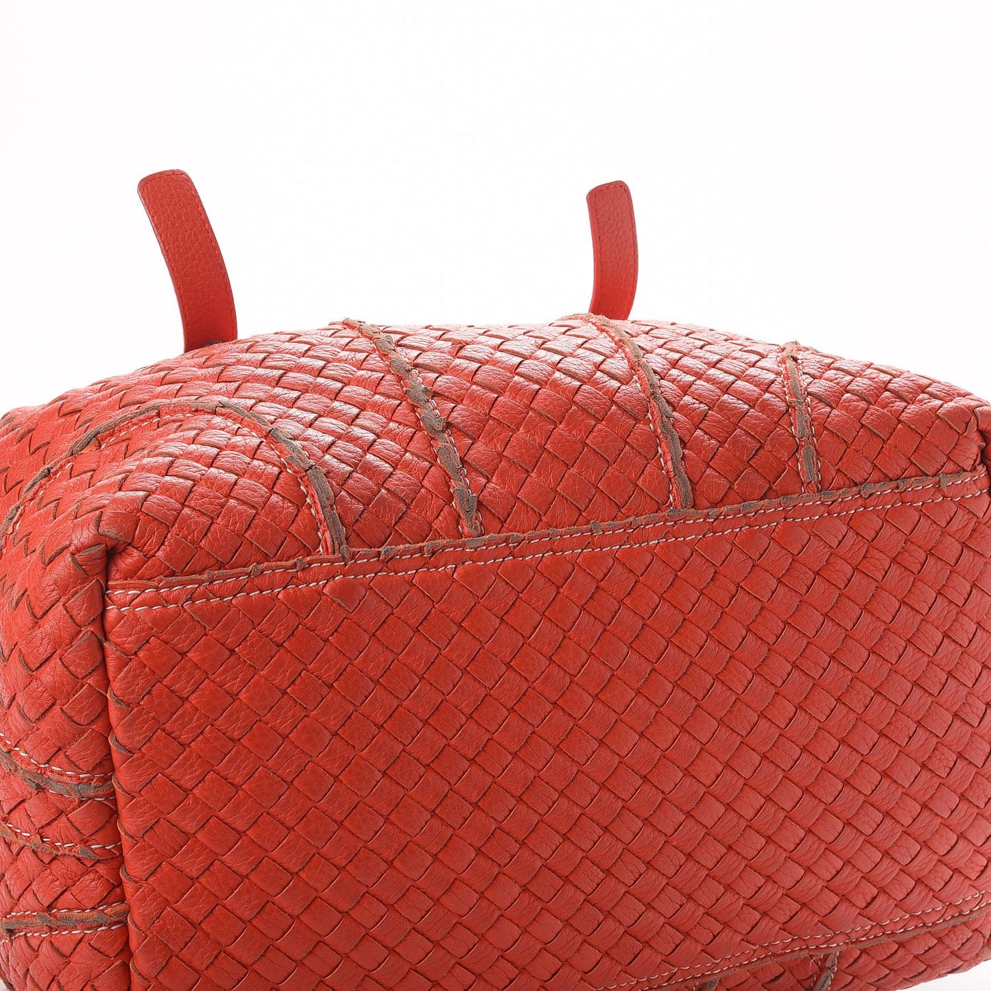 Cervo Intrecciato Satchel Orange