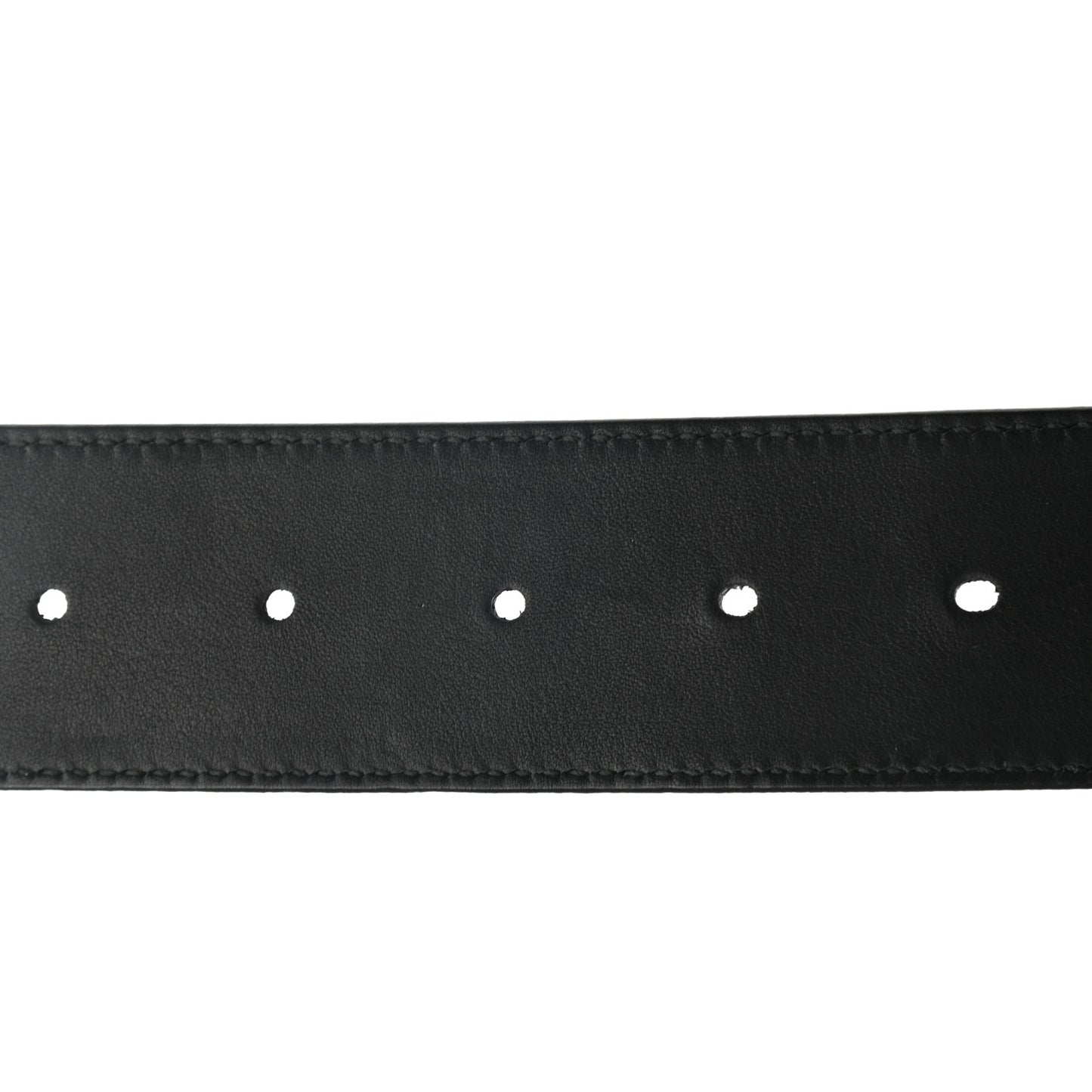 Moon Calfskin Nickel Double G 40mm Belt 90 36 Black