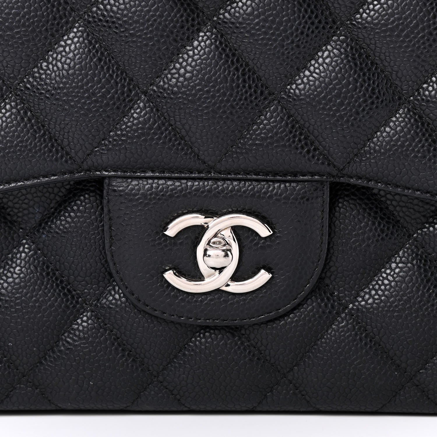 Chanel Caviar Quilted Jumbo Double Flap Black 12 of 18