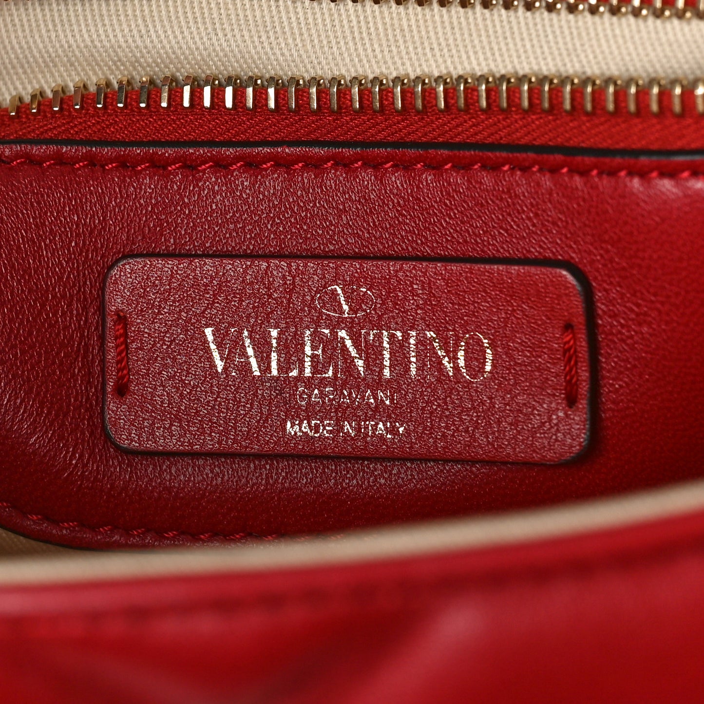 Nappa Medium Candystud Top Handle Bag Rosso Valentino
