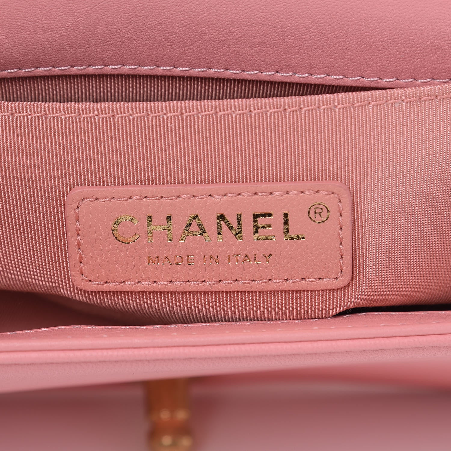 Chanel Fabric Chevron Braided Medium Boy Flap Light Pink Ivory 6 of 10
