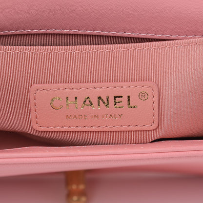 Chanel Fabric Chevron Braided Medium Boy Flap Light Pink Ivory 6 of 10