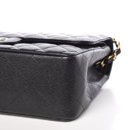 Chanel Caviar Quilted Jumbo Double Flap Black 9 of 18