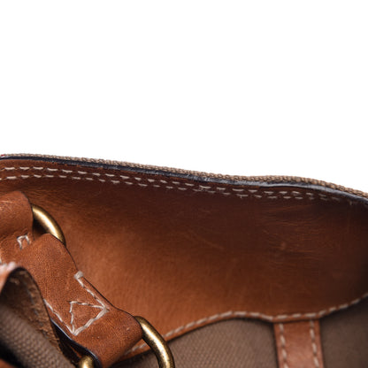 Burberry Canvas Mega Check Medium Ashby Hobo Saddle Brown 10 of 22