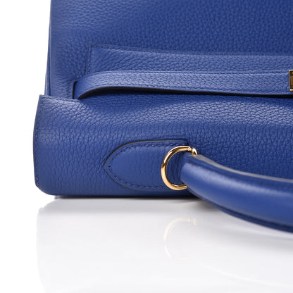 Hermes Togo Kelly Retourne 35 Bleu Electrique 9 of 37