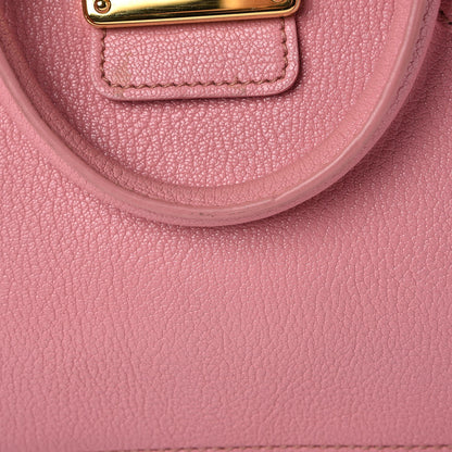 Miu Miu Goatskin Madras Shopping Tote Rosa Gemma 13 of 18