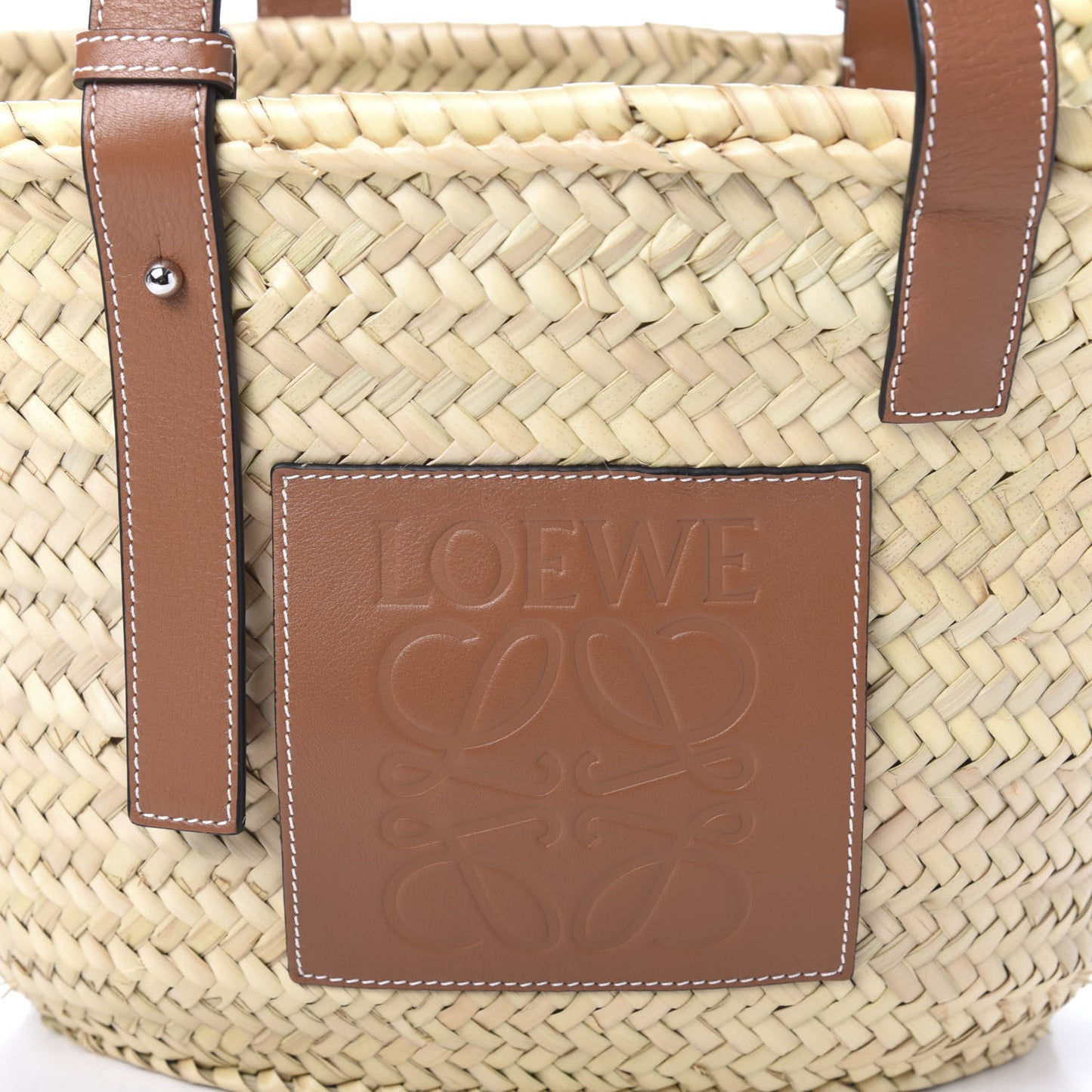 Raffia Large Basket Tote Bag Natural Tan