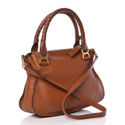 Chloe Calfskin Medium Marcie Satchel Tan 3 of 10