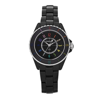 Chanel Stainless Steel Ceramic 33mm J12 Electro Quartz Watch Black 1 of 4