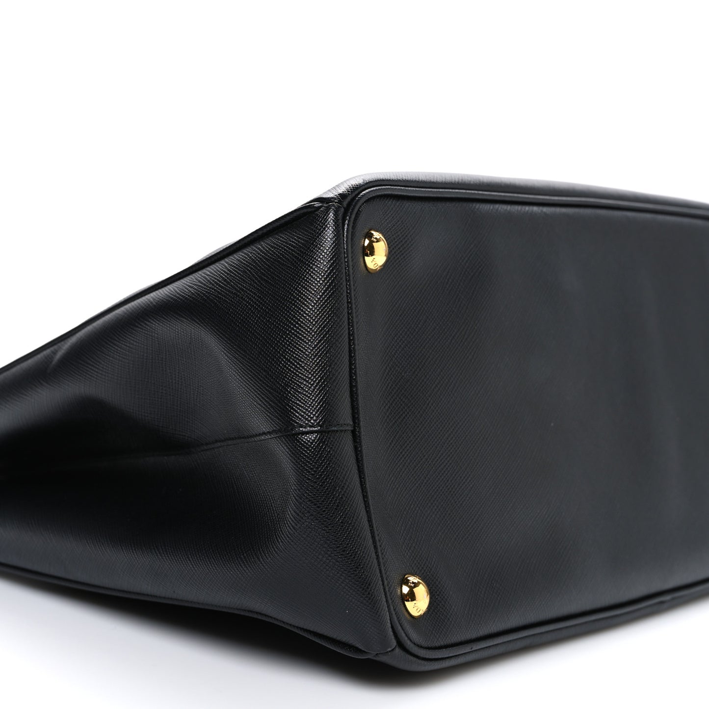 Saffiano Lux Large Galleria Double Zip Tote Black
