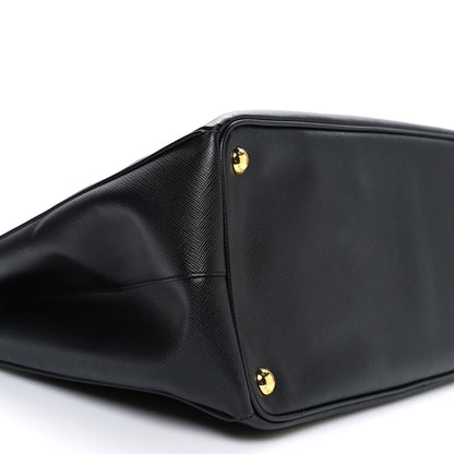 Prada Saffiano Lux Large Galleria Double Zip Tote Black 9 of 11