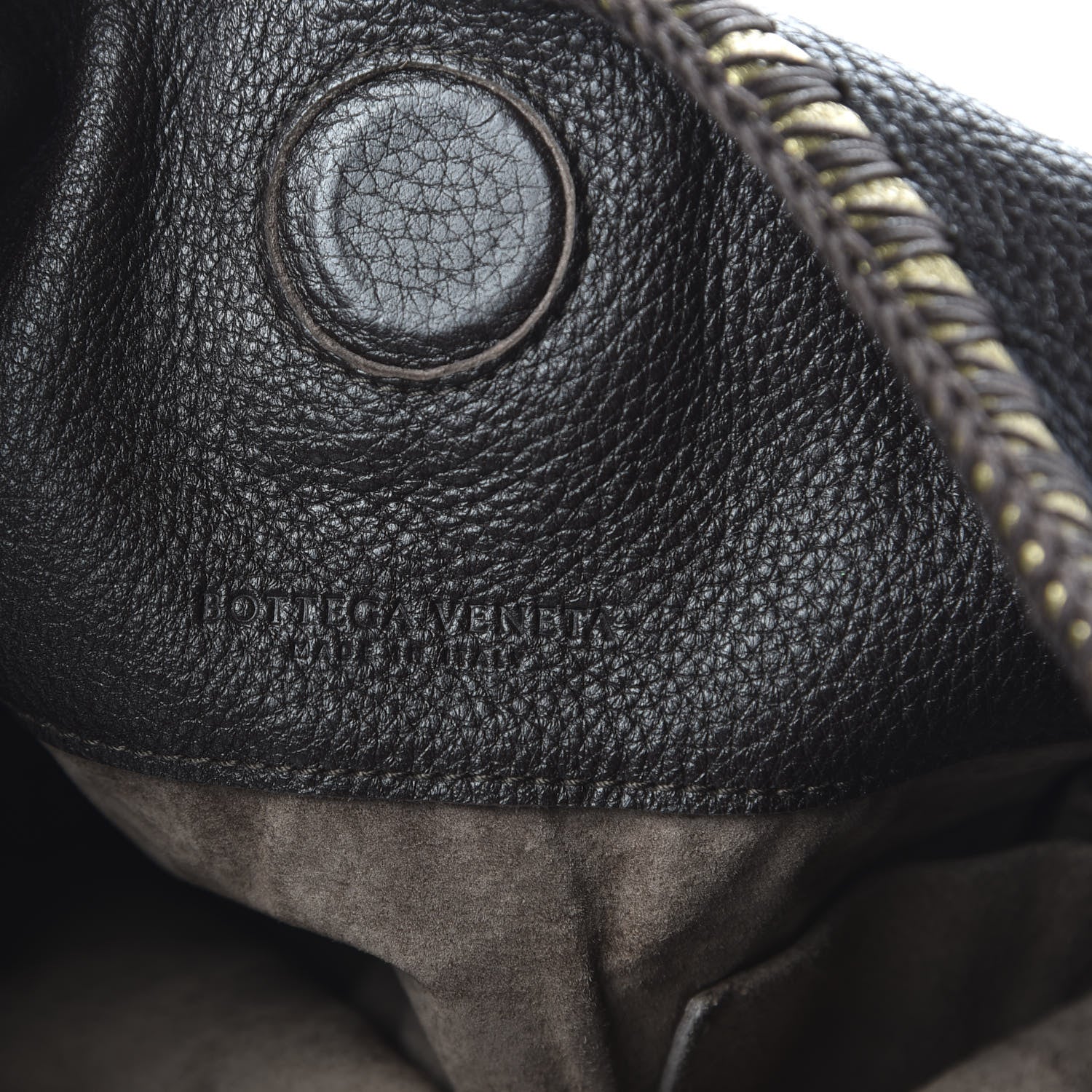 Bottega Veneta Cervo Deerskin Large Double Compartment Hobo Ebano 8 of 9