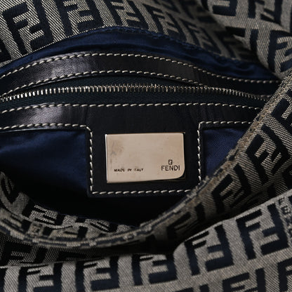 Fendi Zucchino Mama Baguette Navy 9 of 17