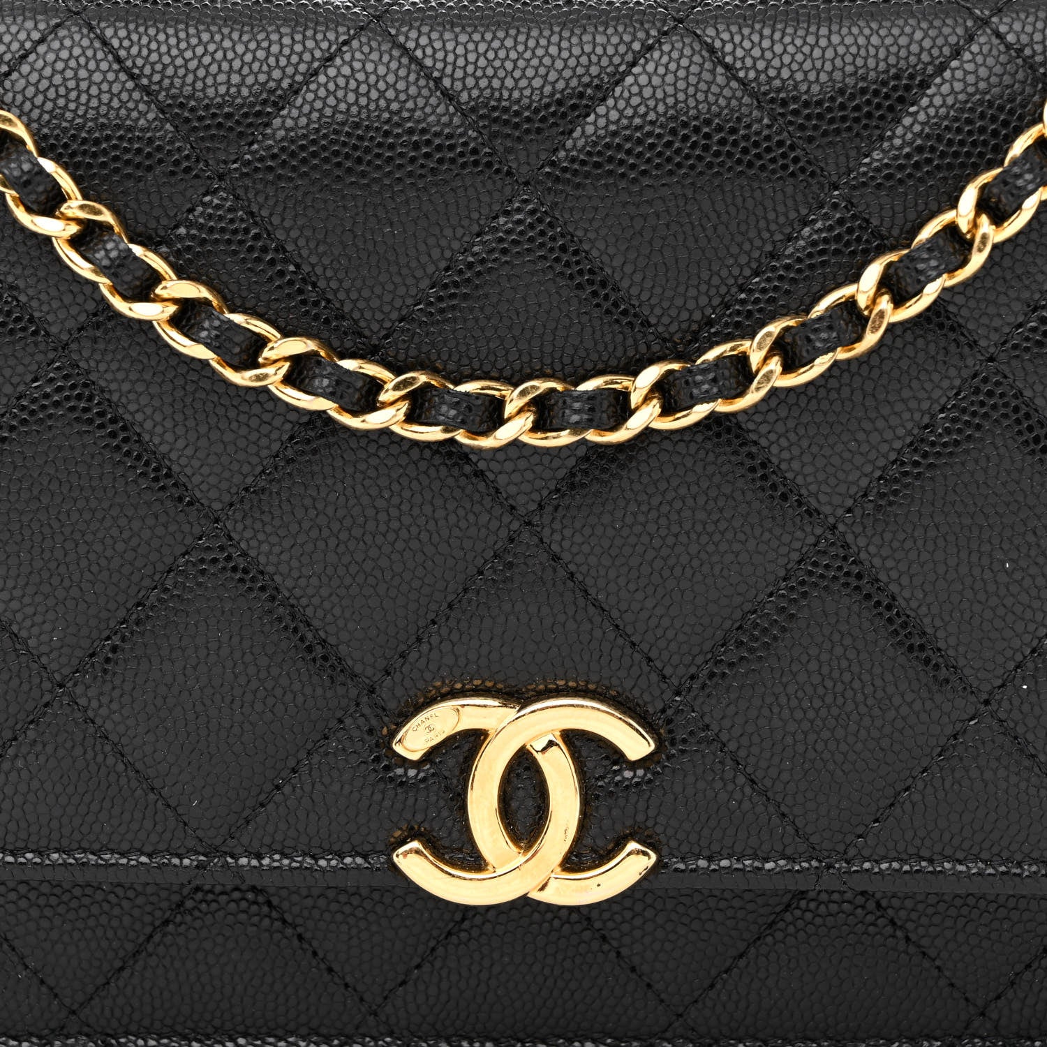 Chanel Caviar Quilted Coco First Wallet On Chain WOC Black 8 of 12